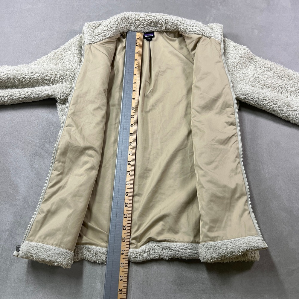 Patagonia Los Gatos Fleece Jacket Womens M Birch White Full Zip High Pile Soft - Picture 4 of 8